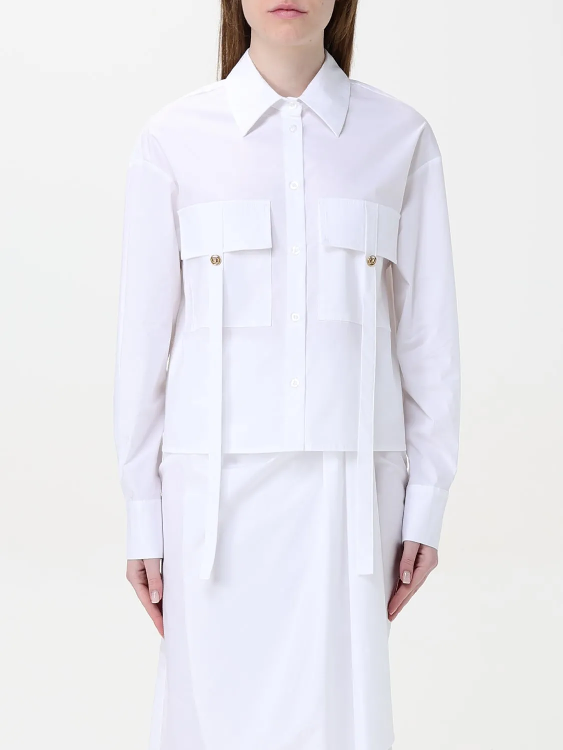 Camicia Twinset in cotone stretch