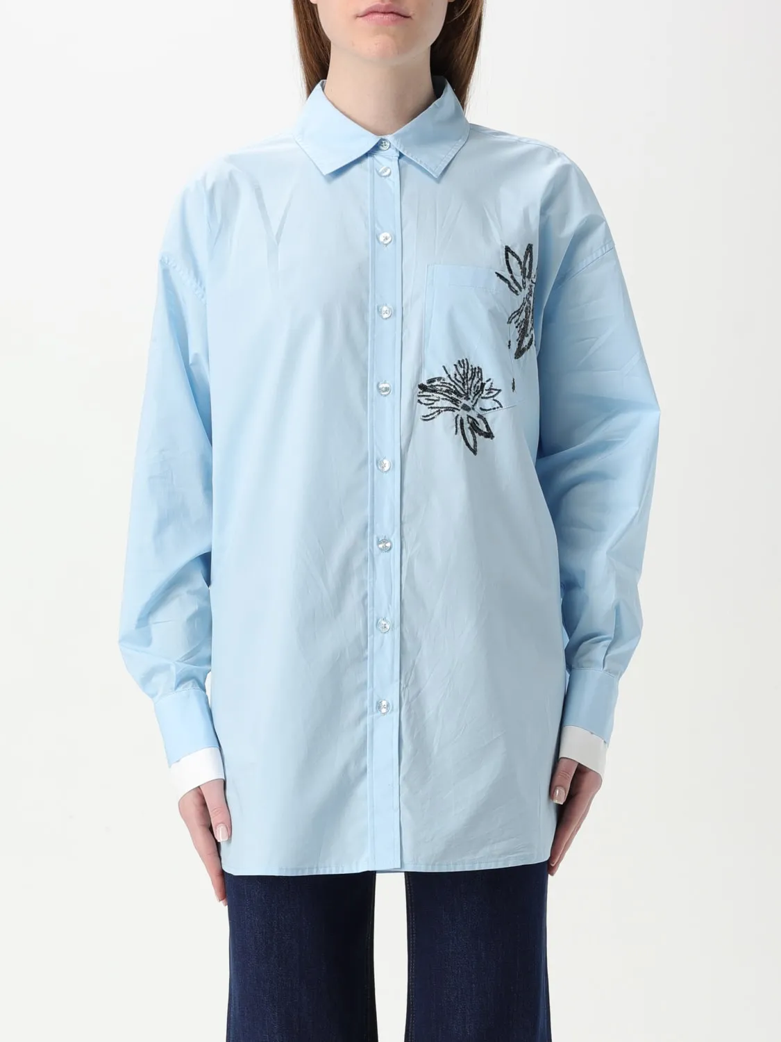 Camicia Twinset in cotone con stampa