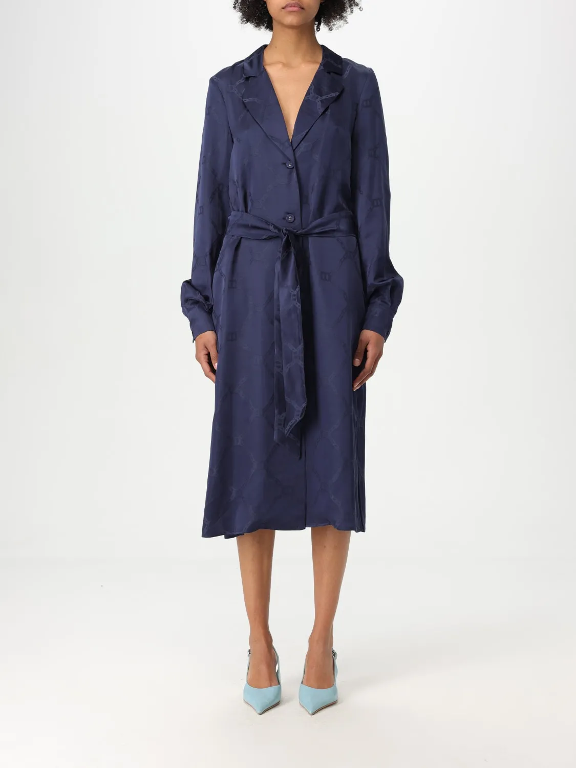 Abito chemisier Twinset in misto viscosa