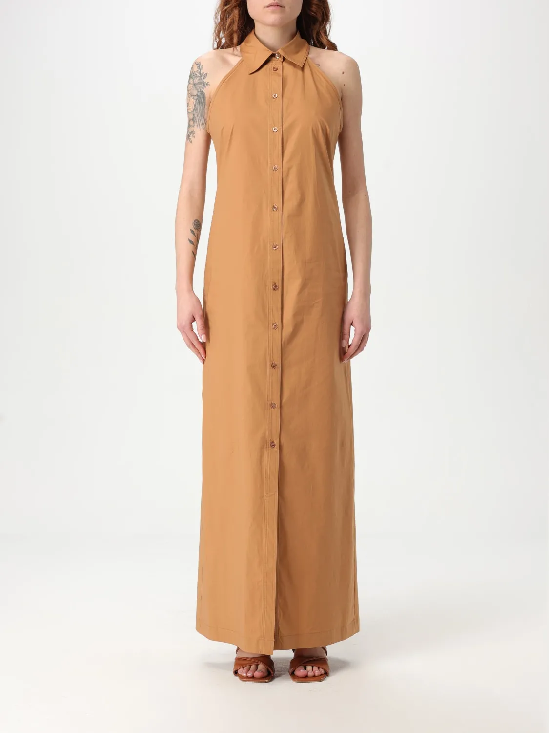 Abito chemisier Twinset in cotone stretch