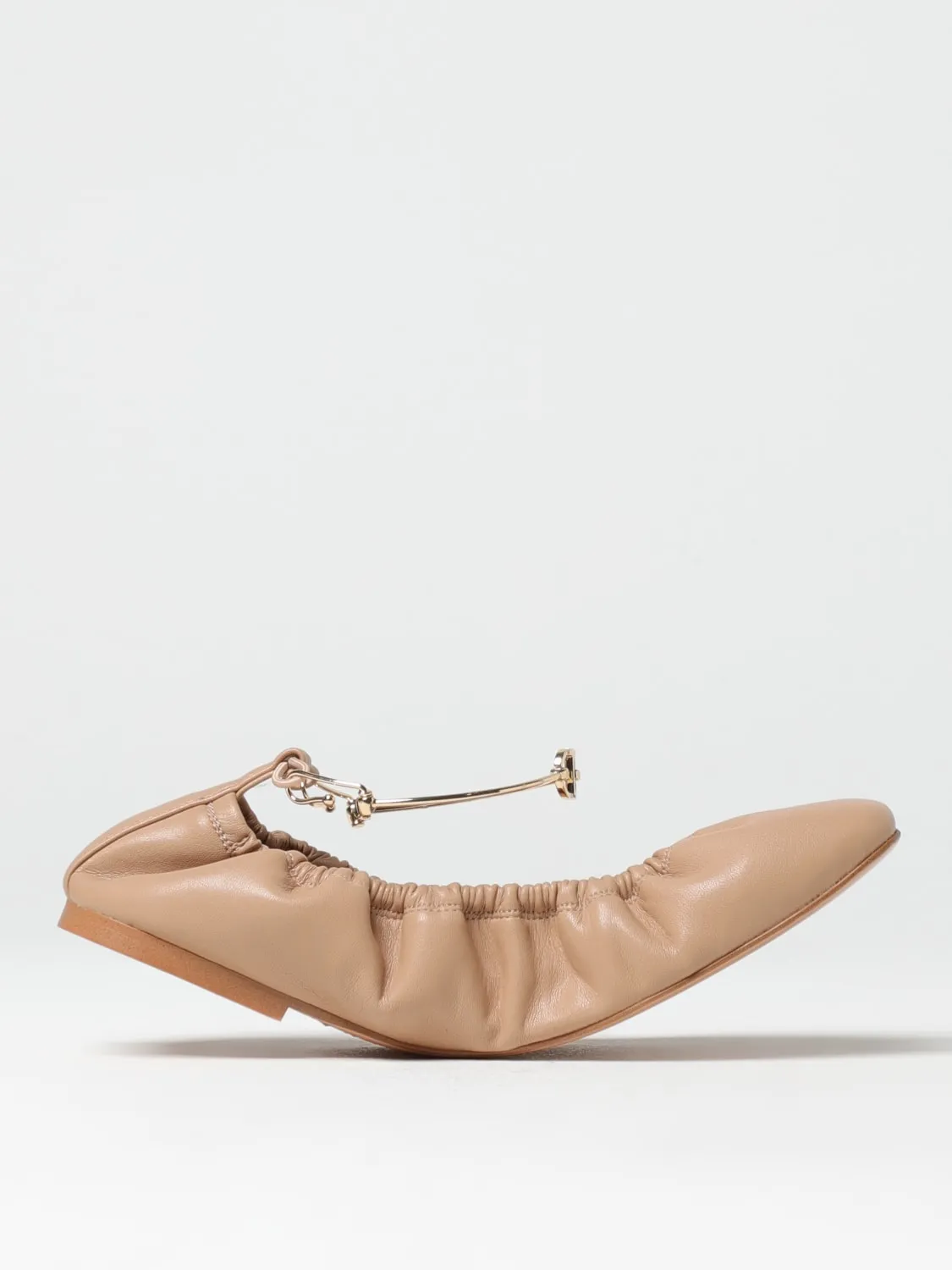 Ballerina Twinset in pelle arricciata