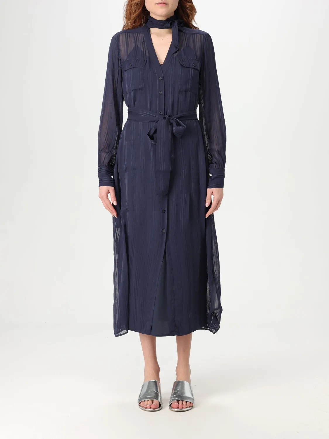 Abito chemisier Twinset in viscosa