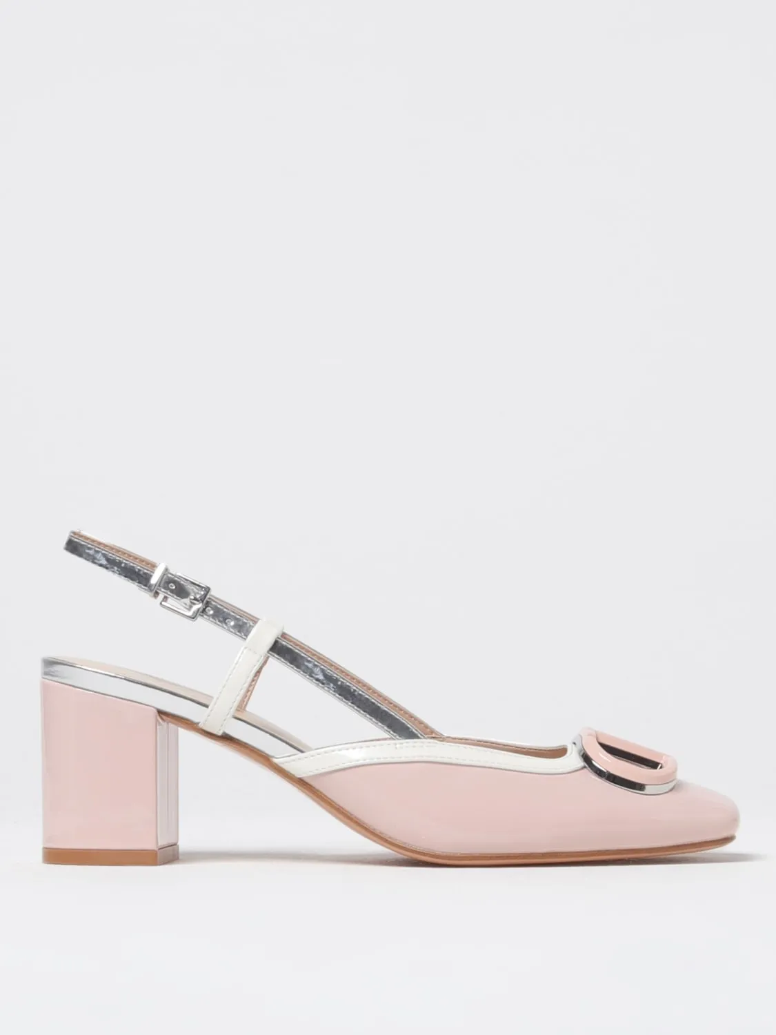 Slingback Oval T Twinset in vernice