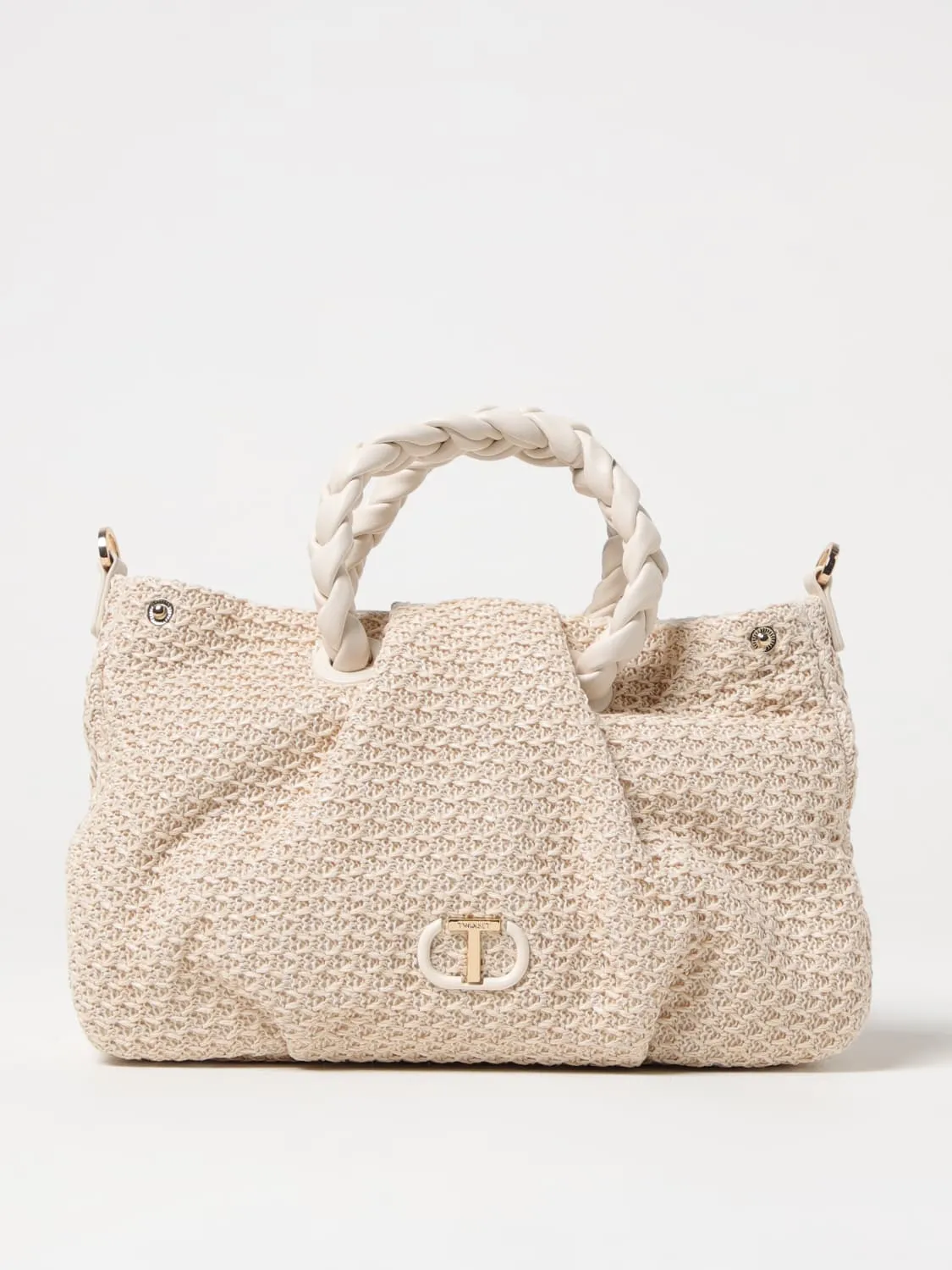 Borsa Twinset in rafia crochet