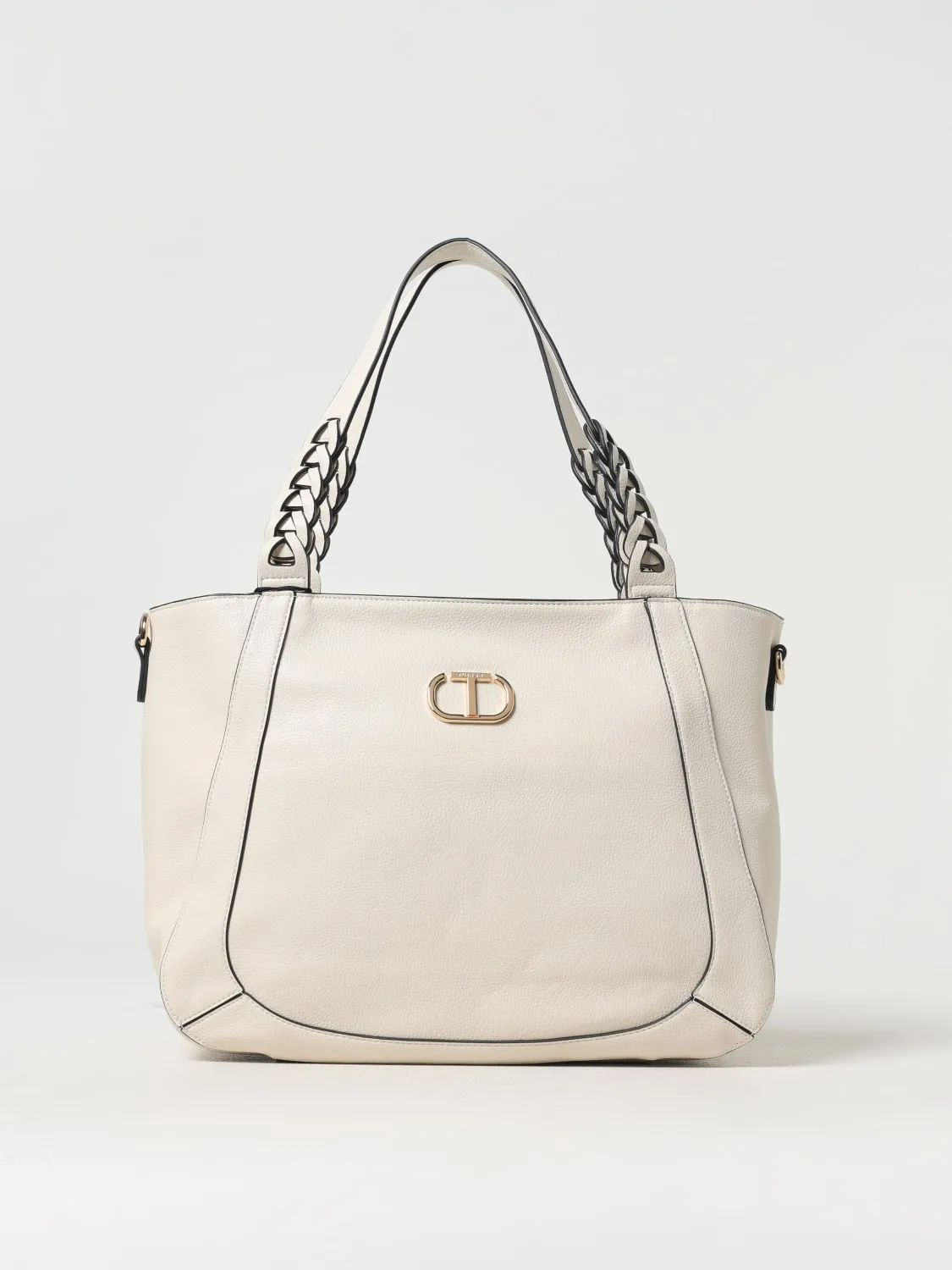 Borsa Oval T Twinset in pelle sintetica a grana