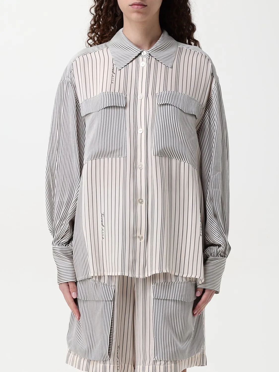 Camicia Twinset - Actitude in viscosa a righe