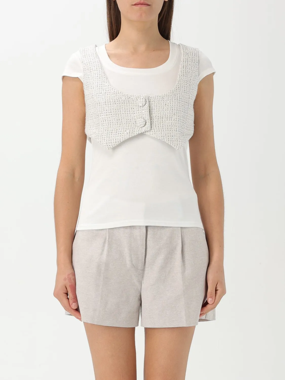 Gilet in poliestere con paillettes Twinset - Actitude