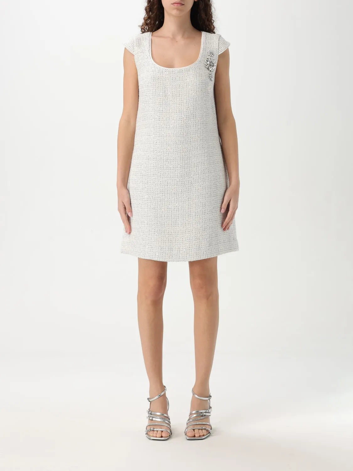 Abito Twinset - Actitude in tweed con strass