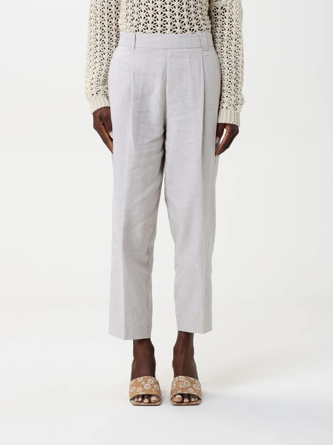 Pantalone classico Twinset - Actitude in misto cotone