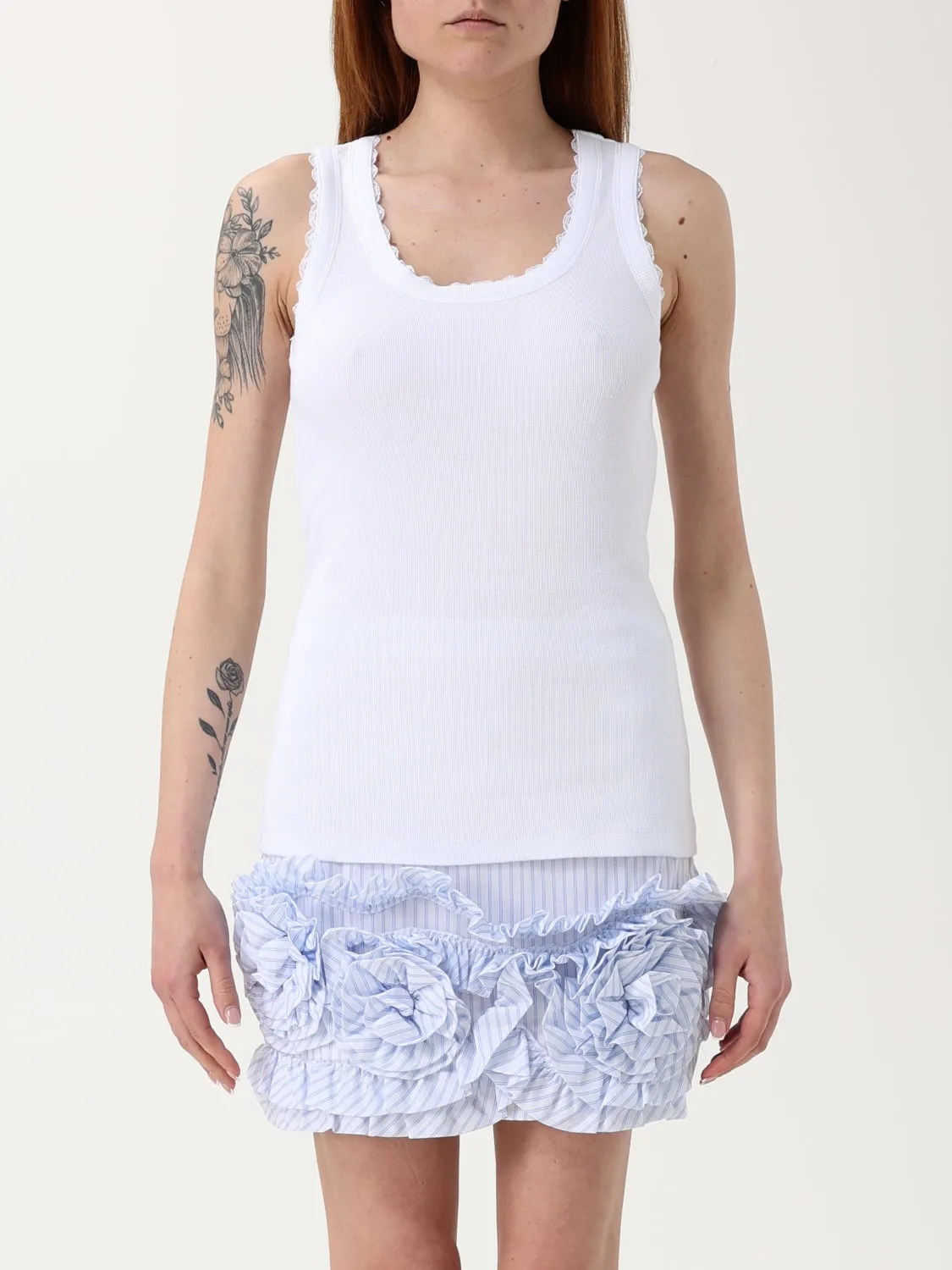 Canotta Twinset Actitude in cotone stretch