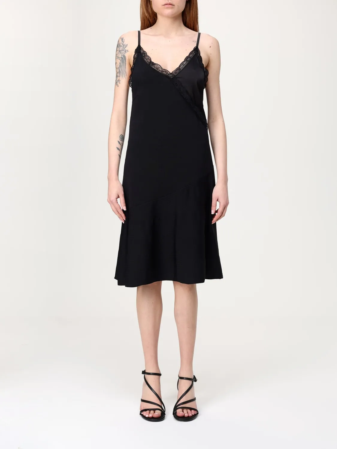 Abito slipdress Twinset Actitude in misto viscosa