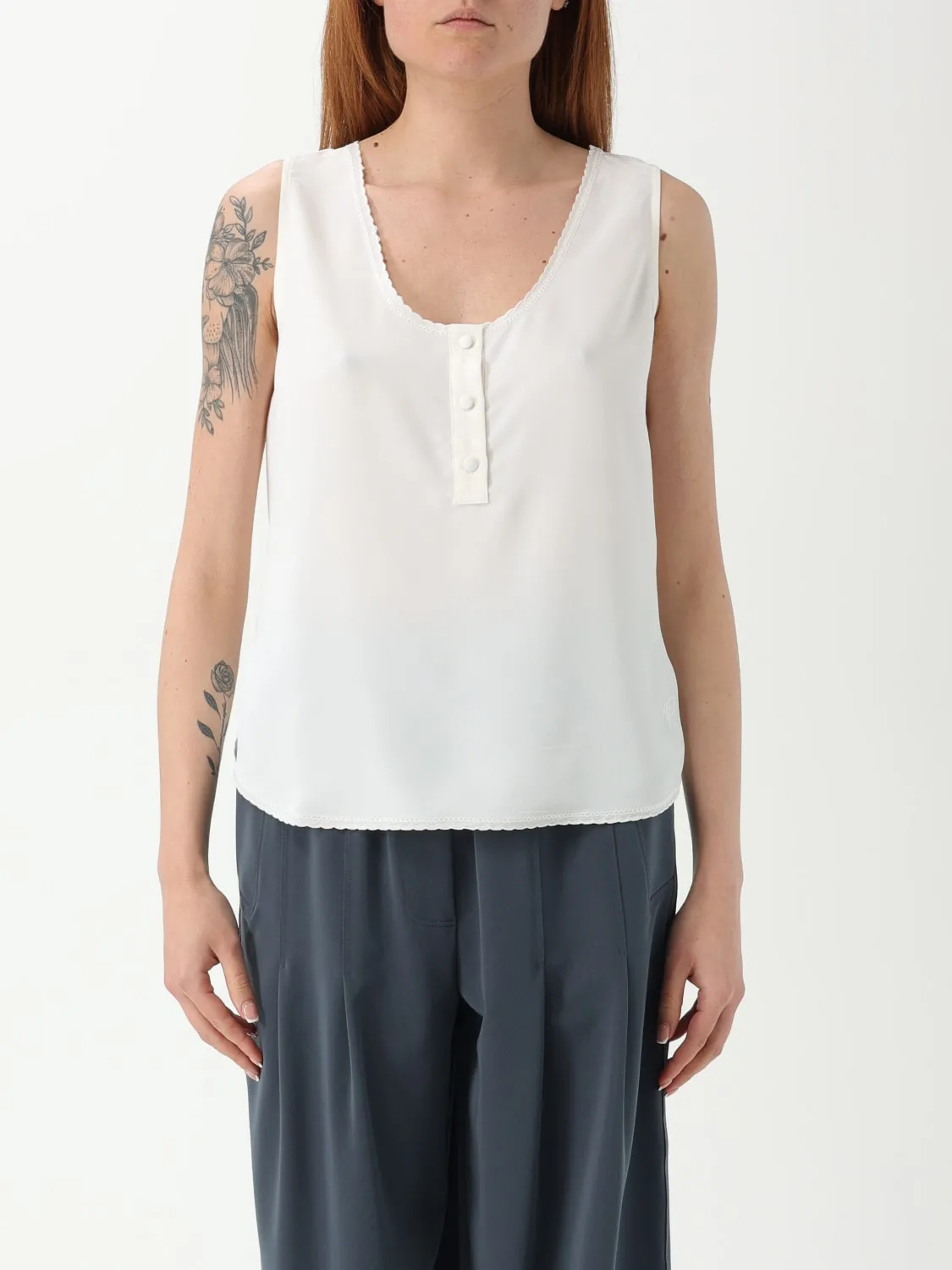 Top basic Twinset Actitude in crêpe