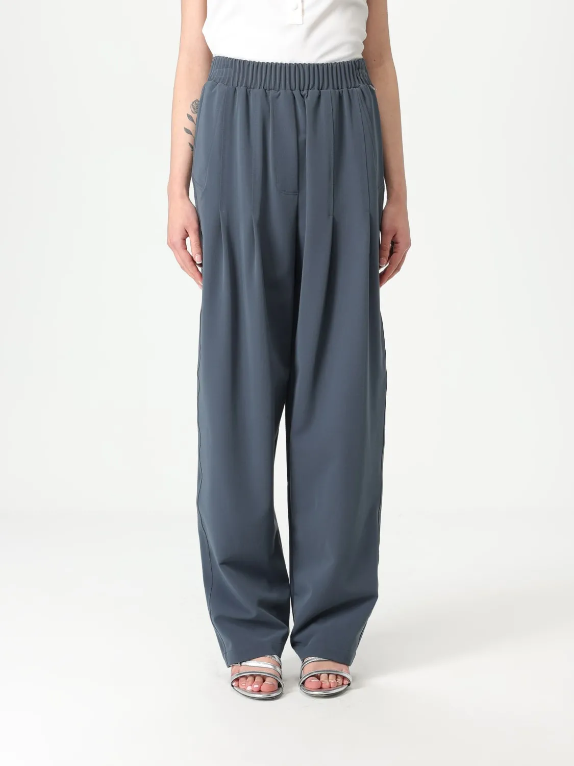 Pantalone jogging Twinset Actitude in misto poliestere