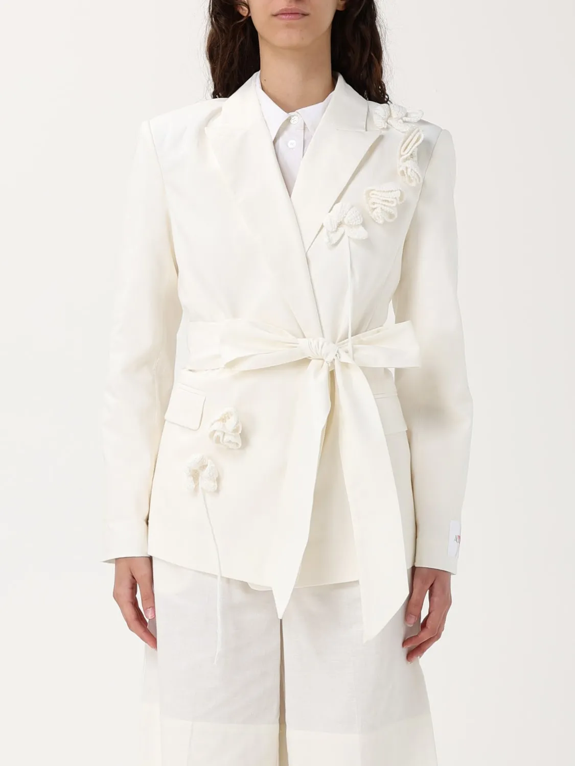 Blazer a monopetto con fiori Twinset Actitude