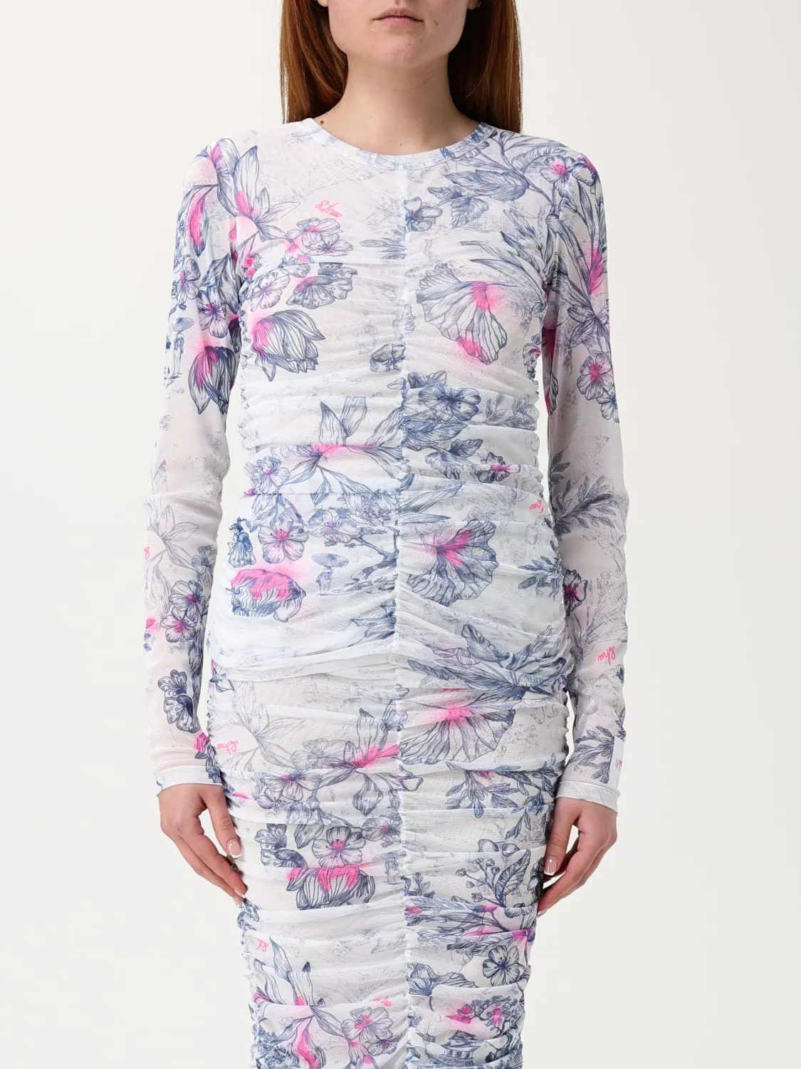 Top Twinset - Actitude in crêpe con stampa floreale Actitude