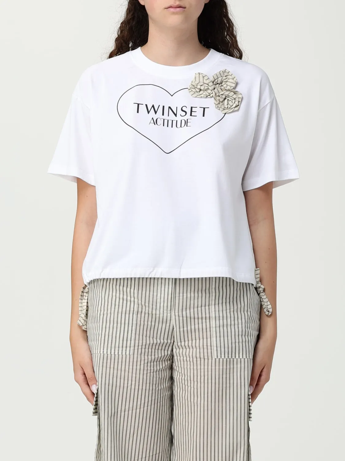 T-shirt Twinset Actitude in cotone
