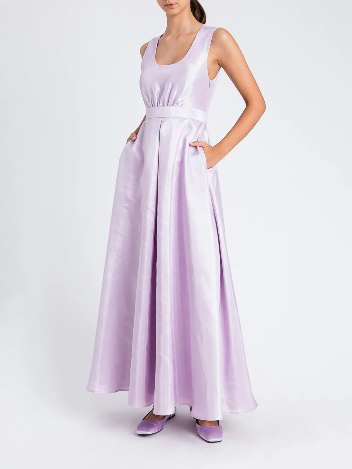 Abito lungo in shantung Twinset Actitude