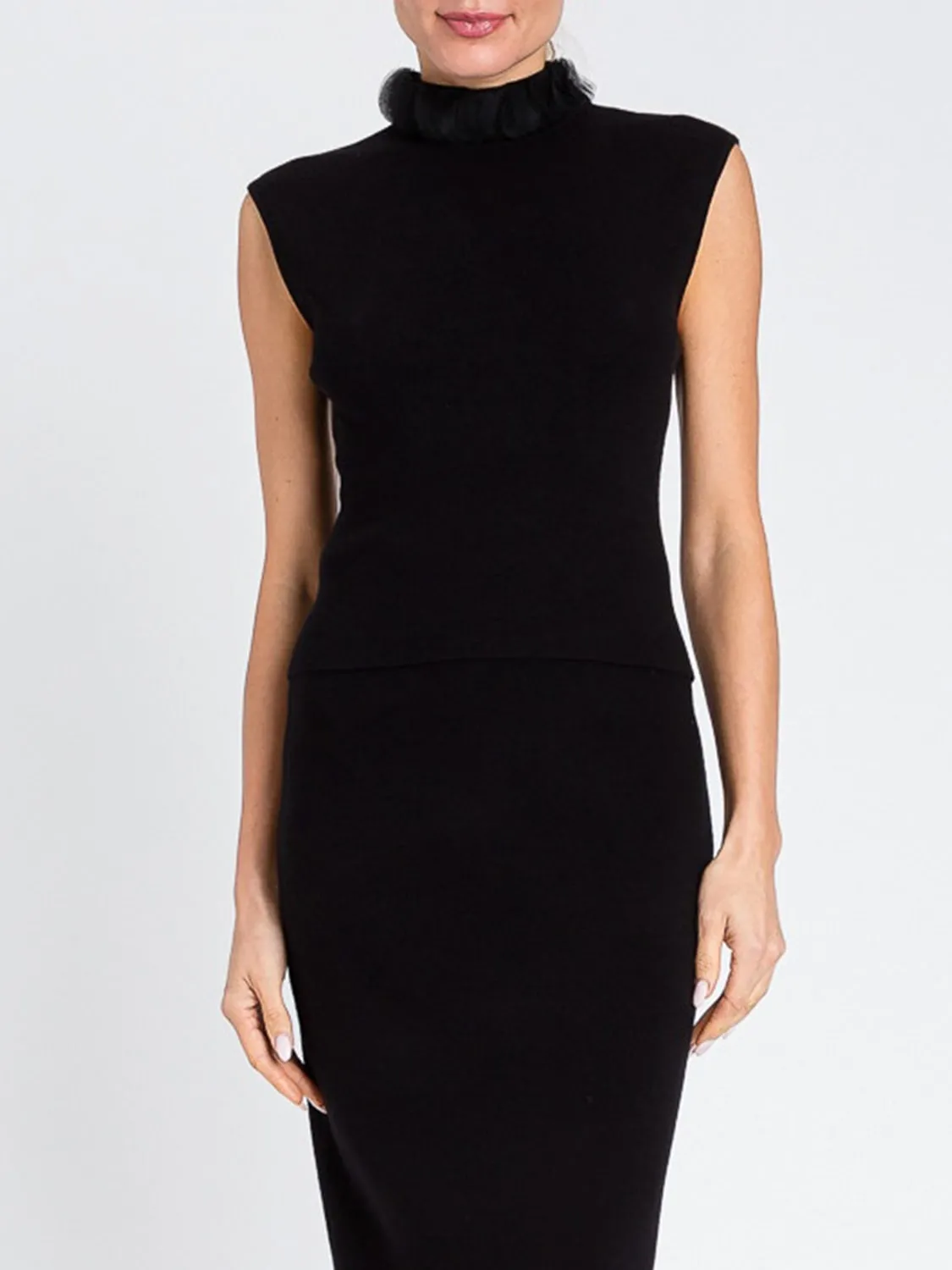 Top smanicato Twinset Actitude in jersey di misto viscosa