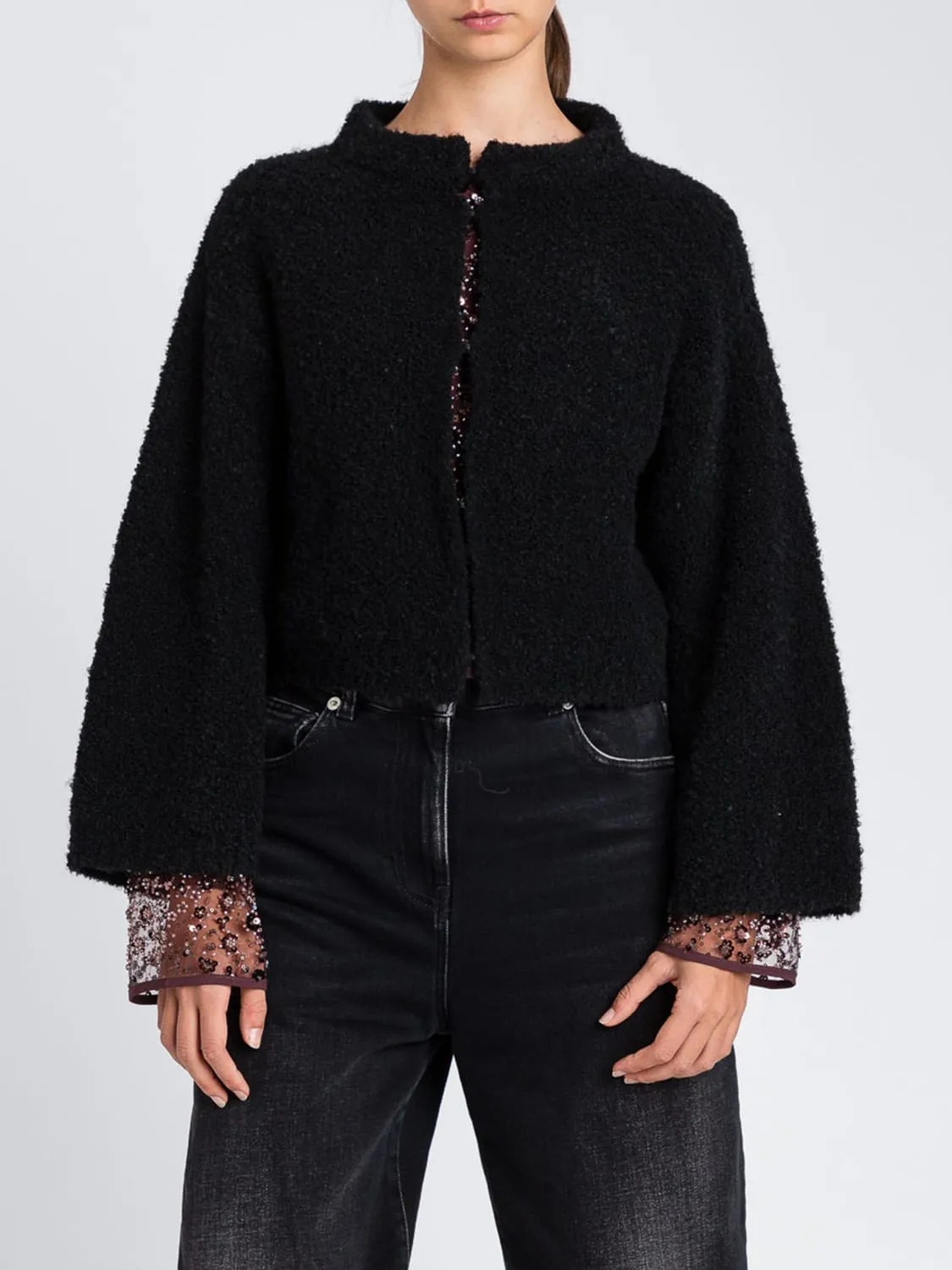 Giacca Twinset Actitude in bouclè