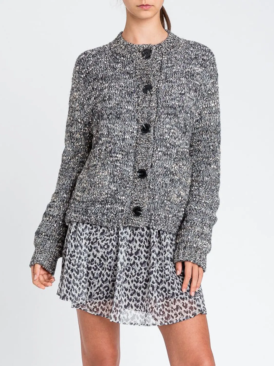 Cardigan Twinset Actitude in misto lana