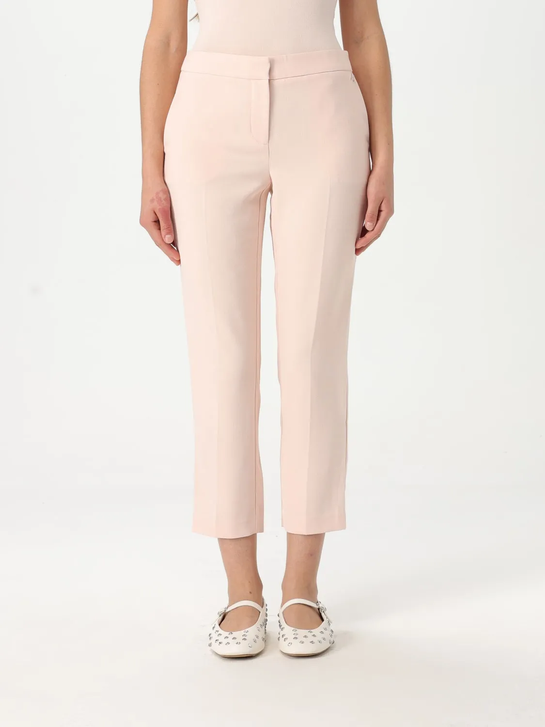 Pantalone classico Twinset Actitude in crêpe