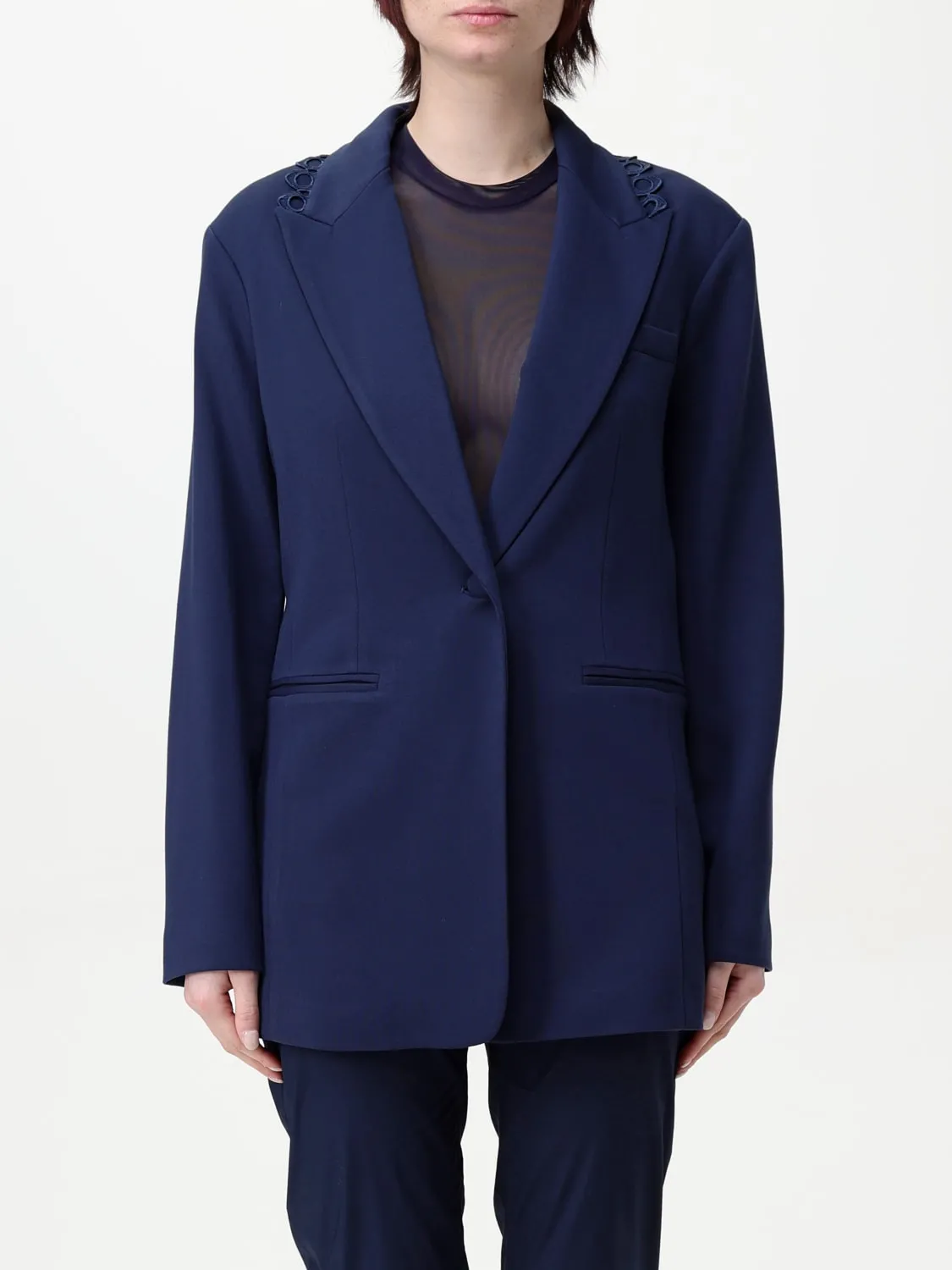Blazer Twinset - Actitude in misto viscosa