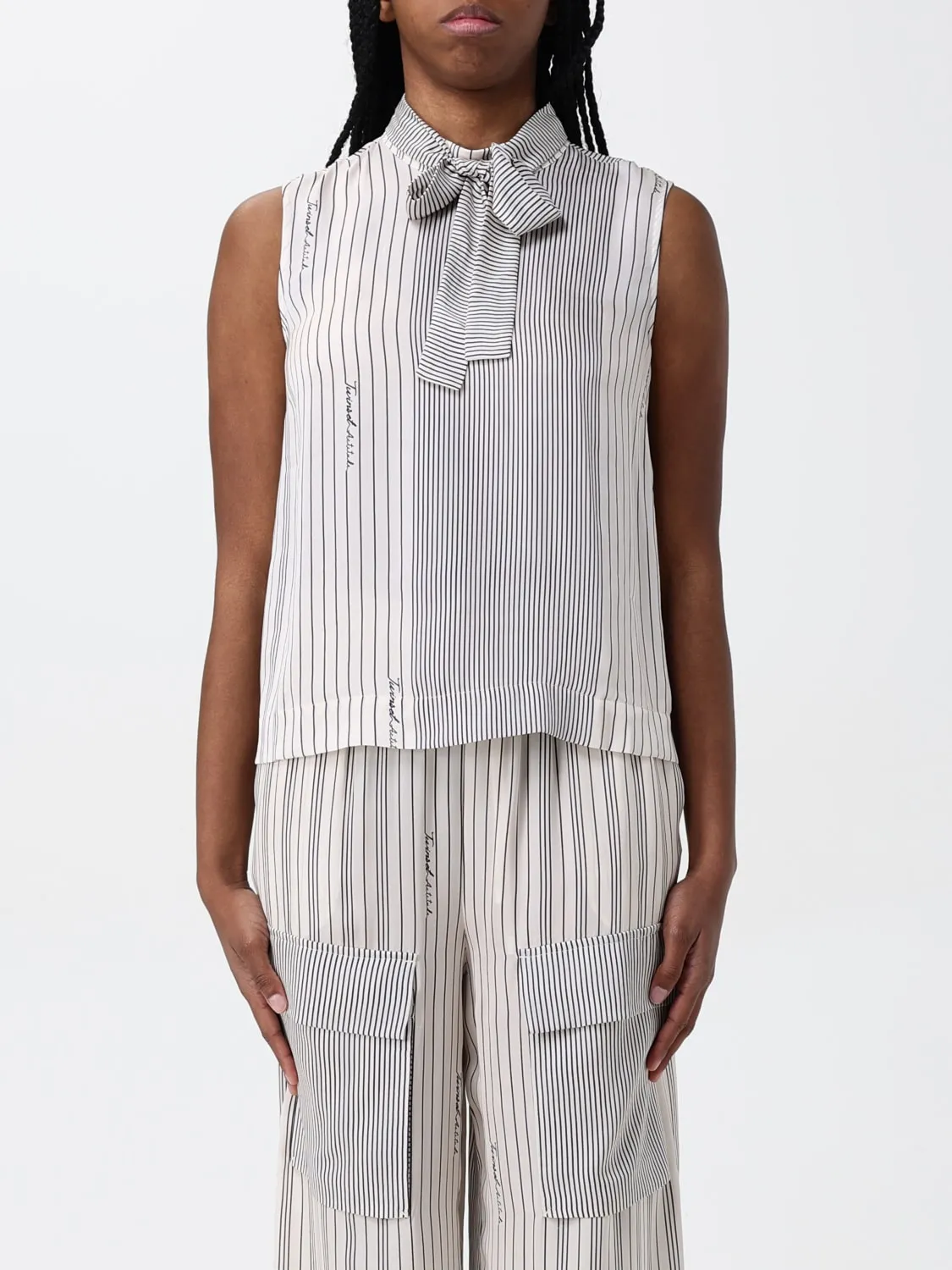 Top Twinset - Actitude in viscosa a righe