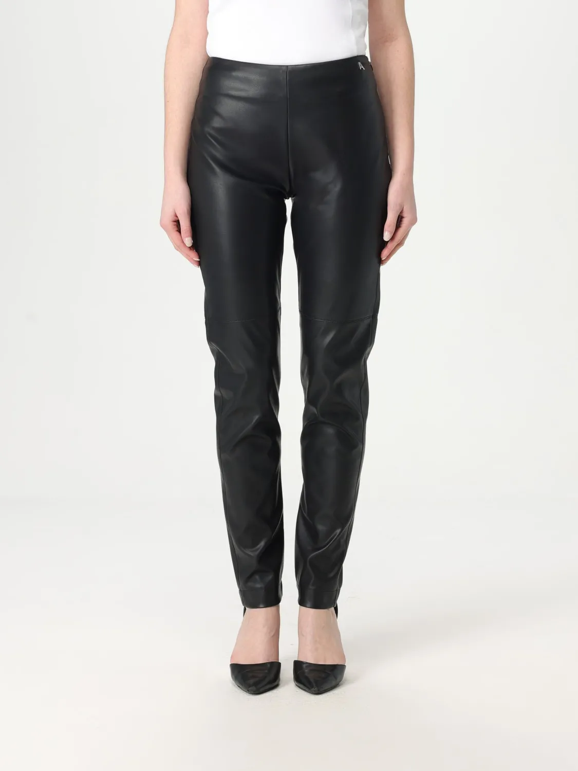 Pantalone Twinset - Actitude in pelle sintetica