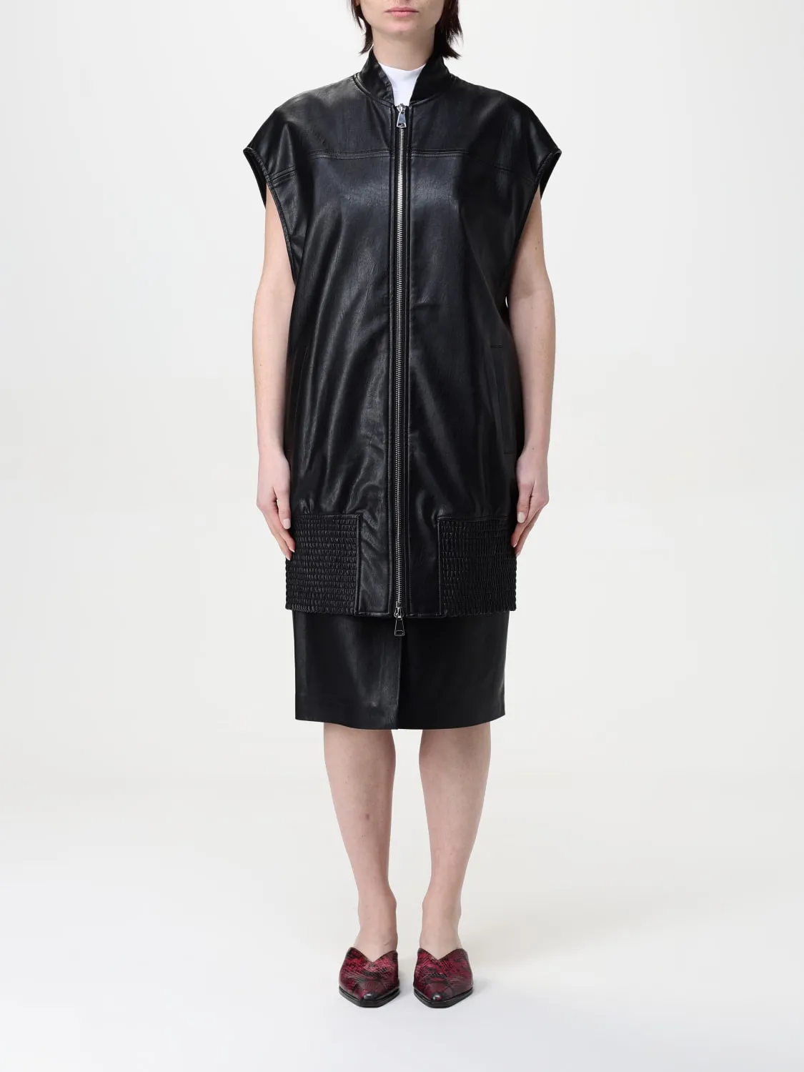 Gilet in pelle sintetica Twinset - Actitude