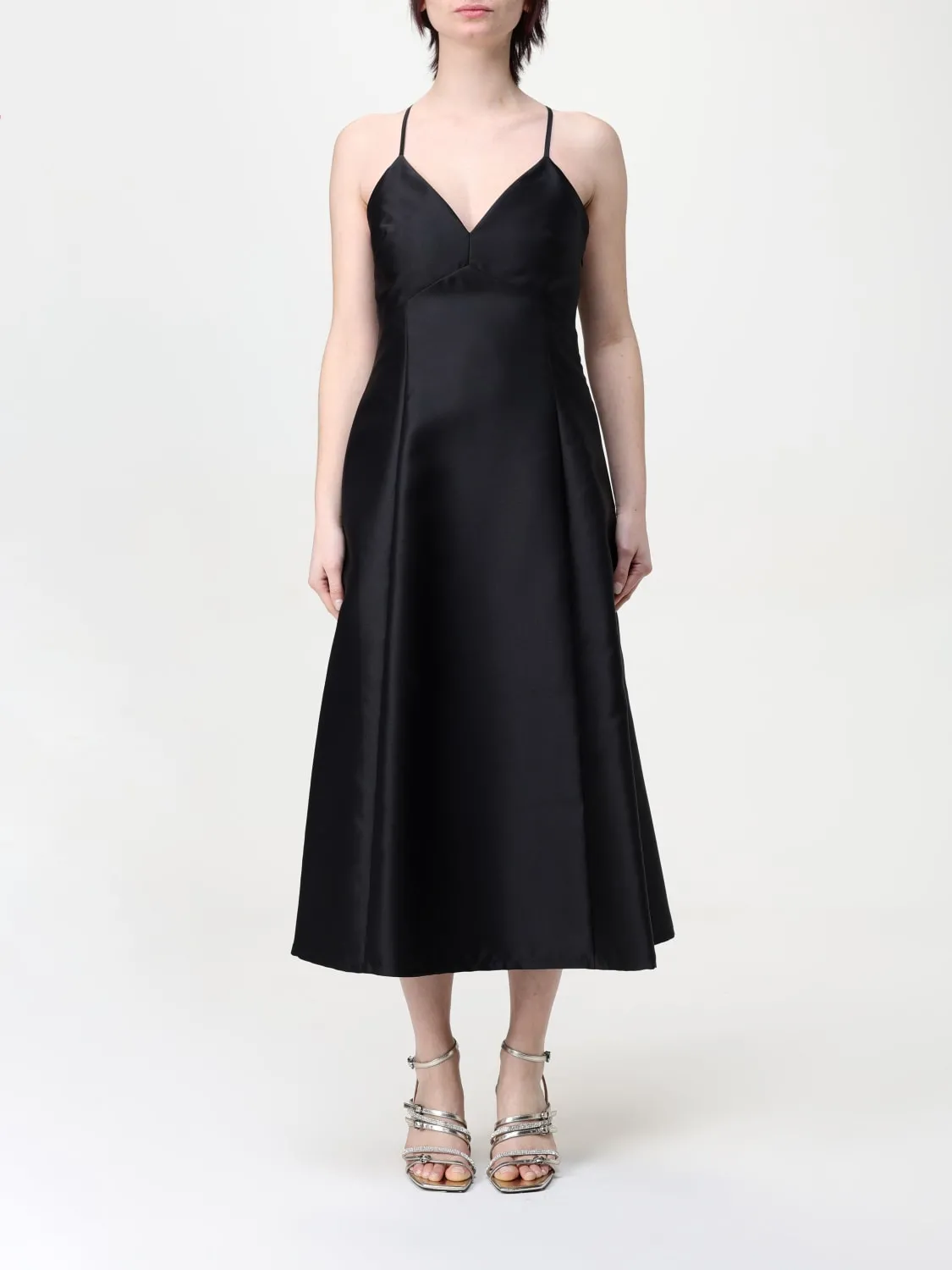 Abito midi Twinset - Actitude in crêpe