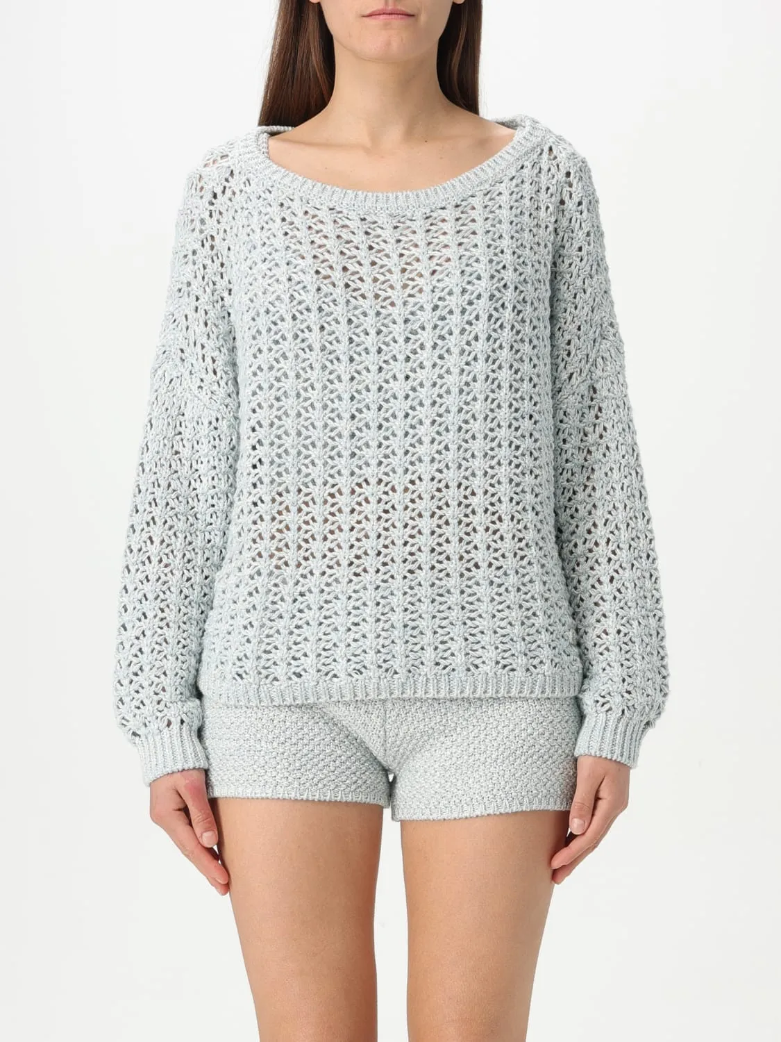 Maglia a girocollo Twinset - Actitude in misto cotone