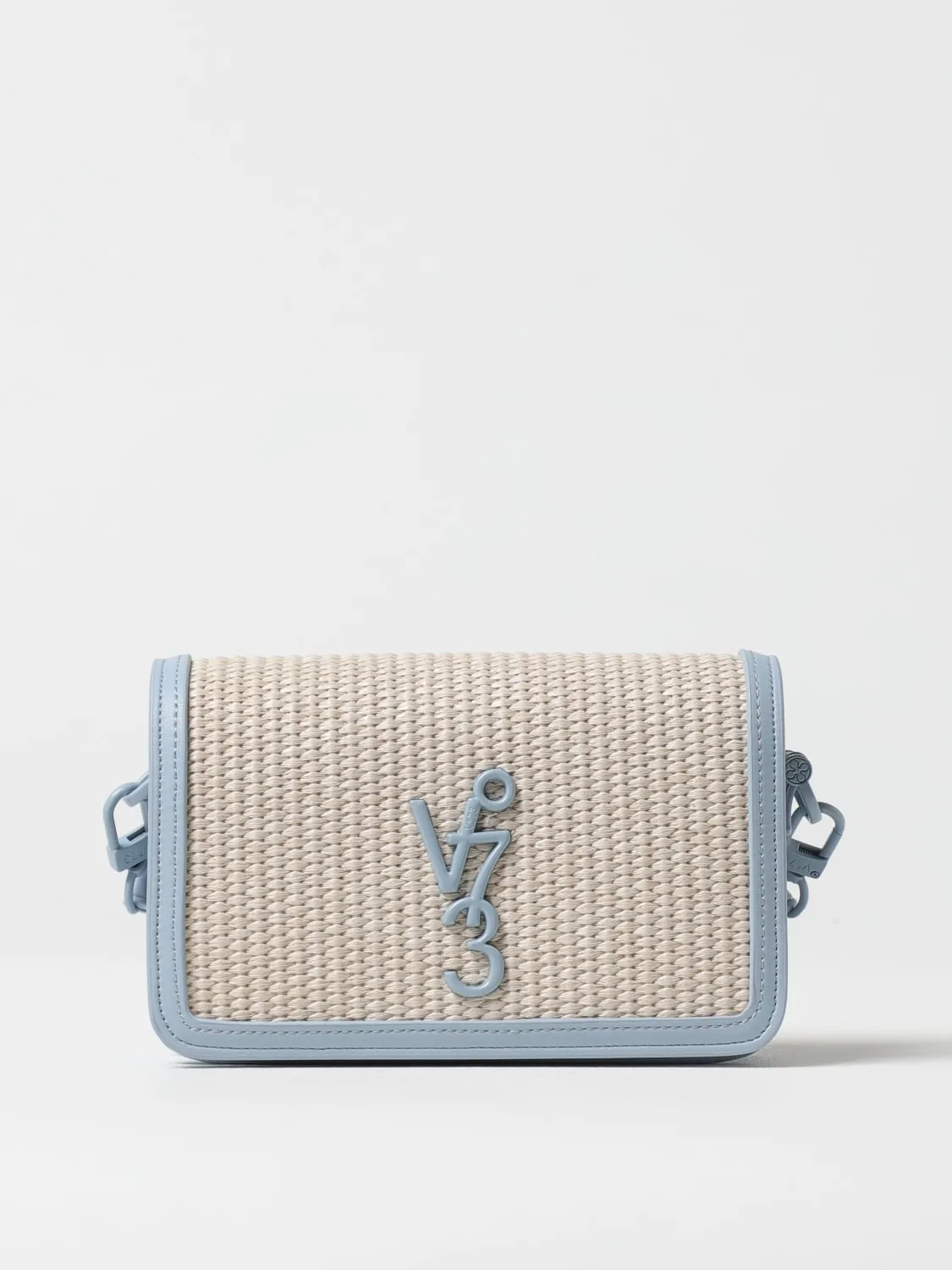 Borsa Summer V°73 in rafia e pelle sintetica