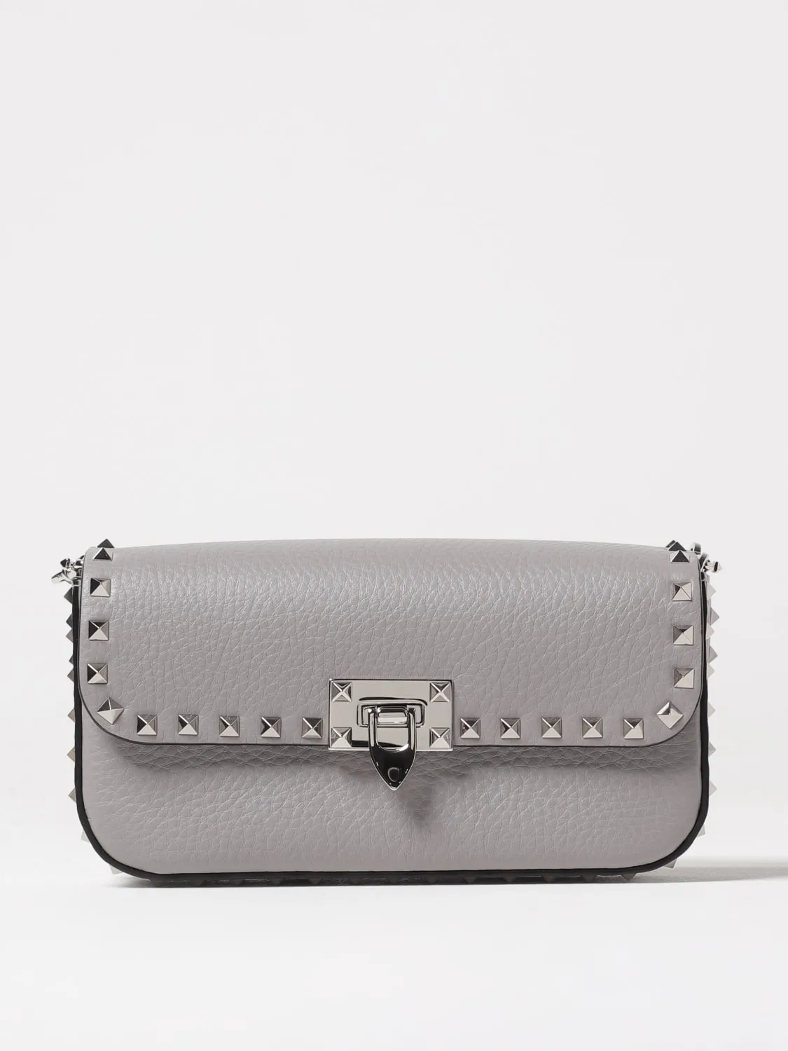 Borsa a tracolla Rockstud Valentino Garavani in pelle martellata