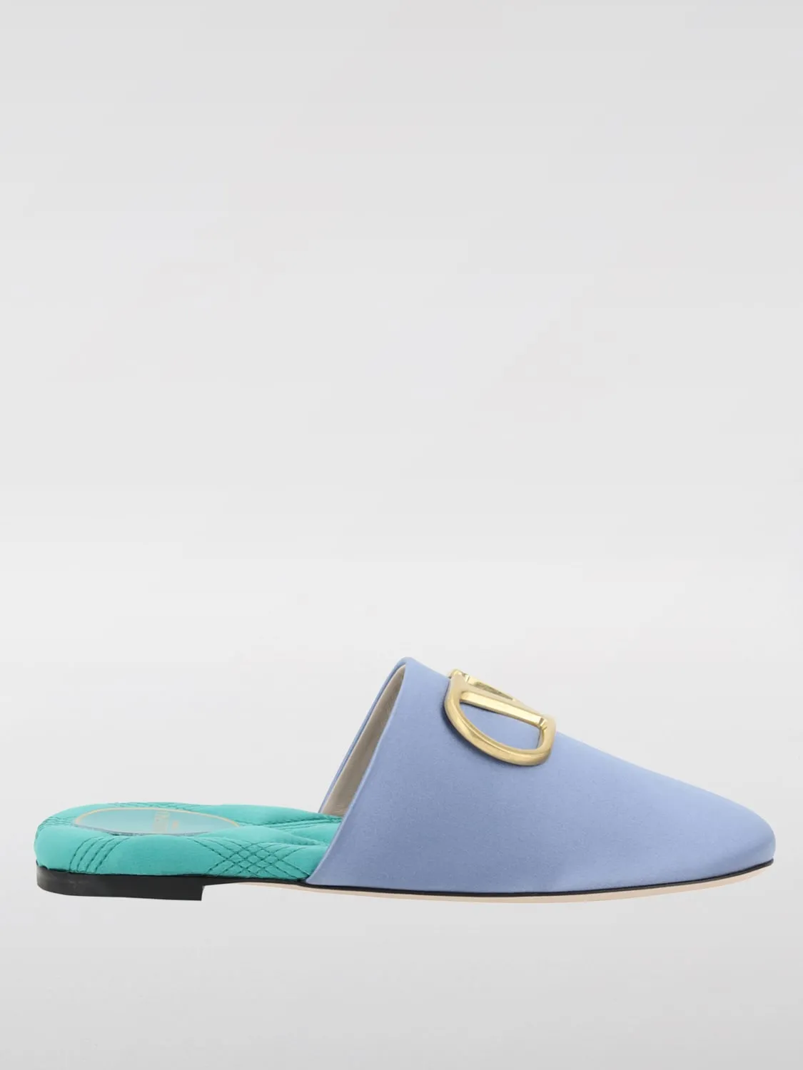 Mules VLogo Signature Valentino Garavani in raso