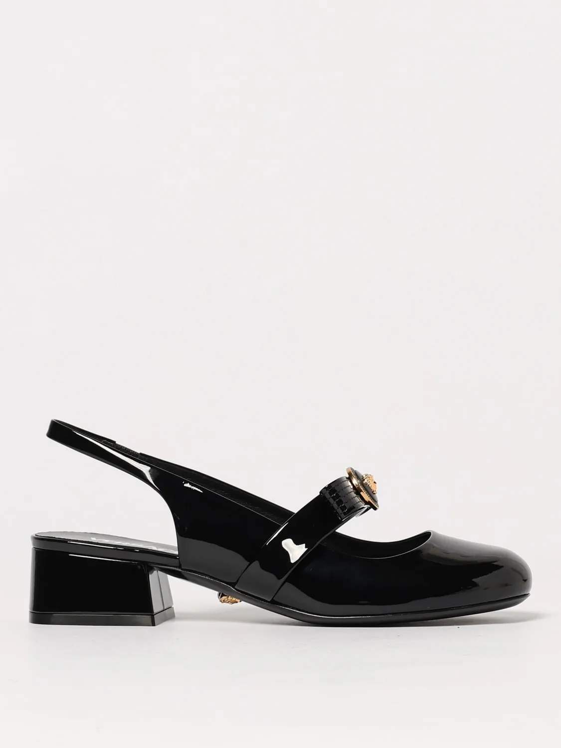 Mary Jane Gianni Ribbon Versace in vernice