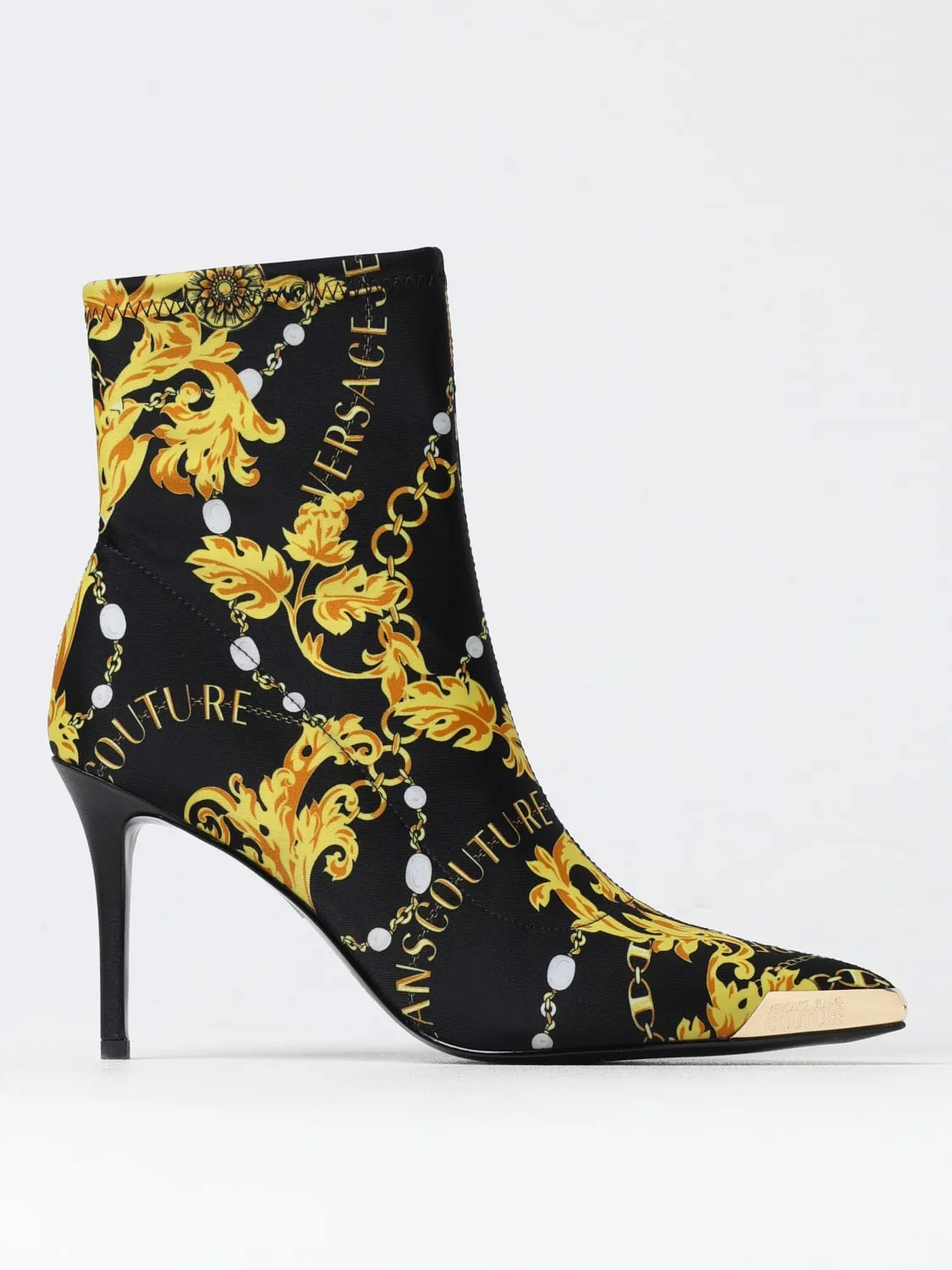 Stivaletto Baroque Versace Jeans Couture in lycra stampata