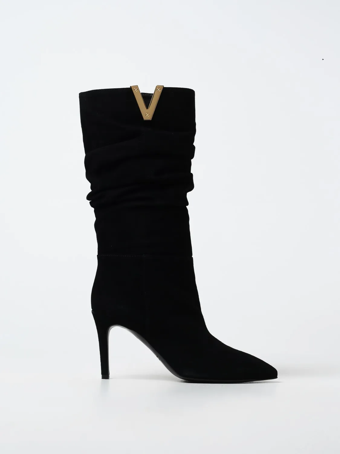 Stivale Via Roma 15 in camoscio arricciato