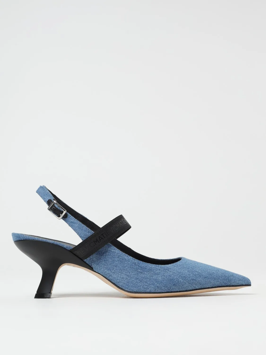 Slingback Vic Matiè in denim di cotone
