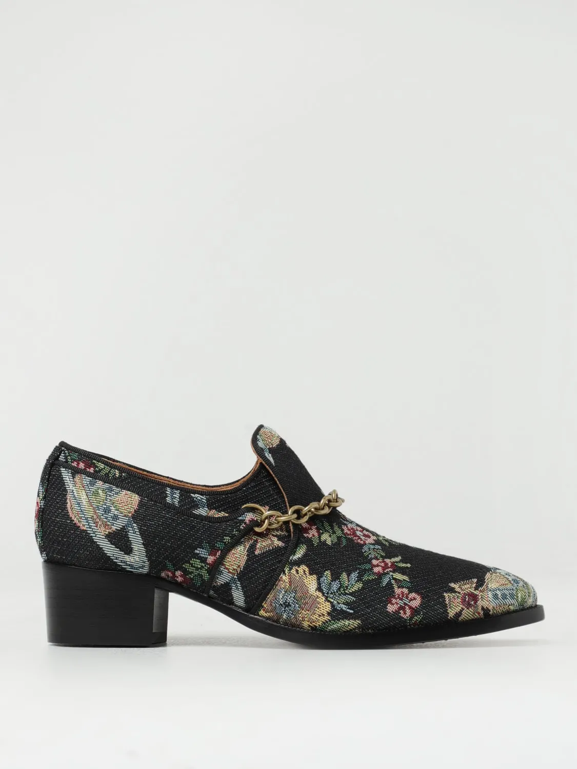 Pump Winston Vivienne Westwood in cotone con motivo floreale jacquard