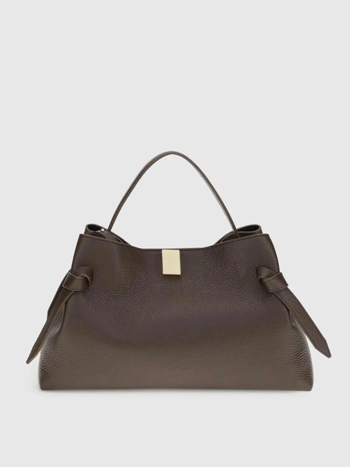 Borsa a mano Gyoza in pelle martellata Yuzefi